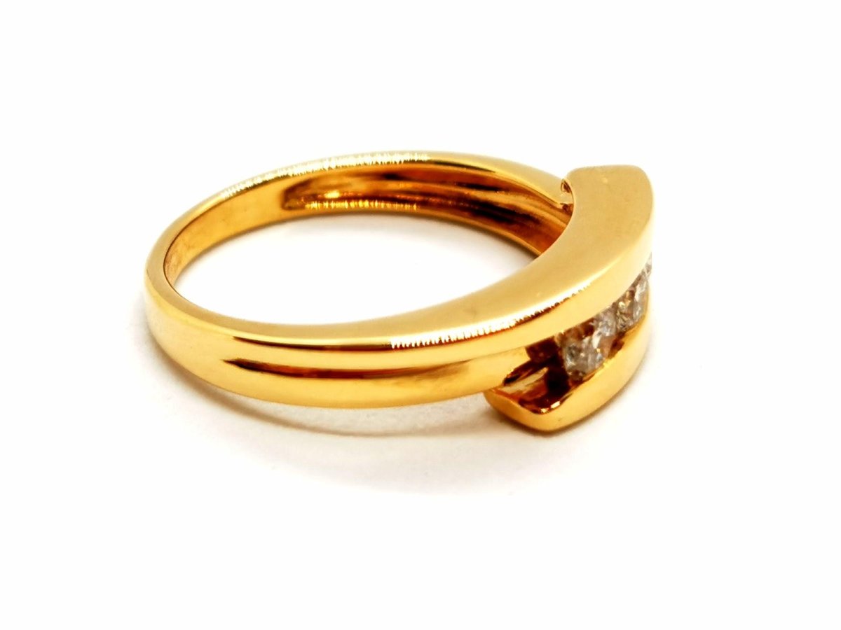 Bague Or jaune Diamant - Castafiore