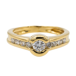 Bague Or jaune Diamant - Castafiore