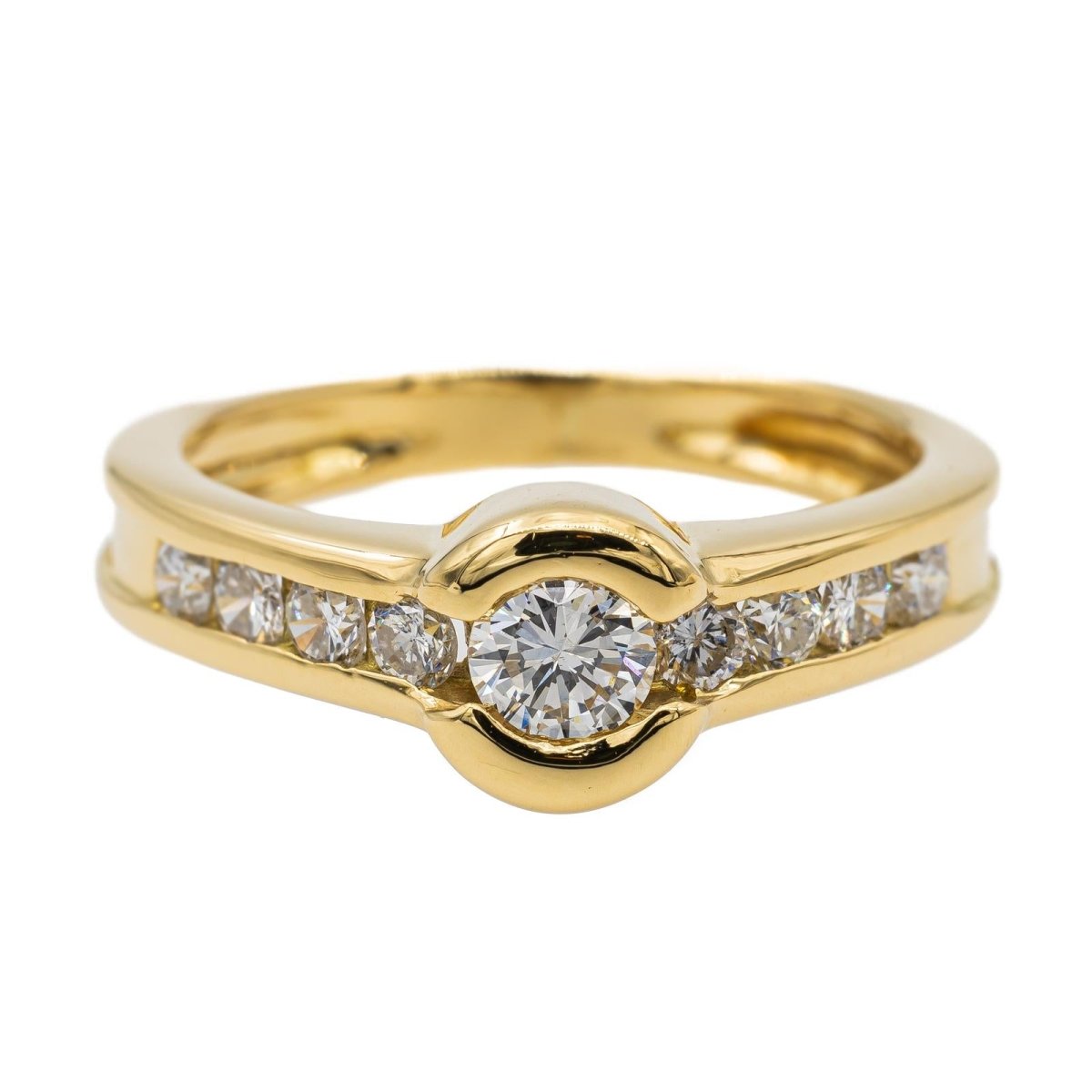 Bague Or jaune Diamant - Castafiore