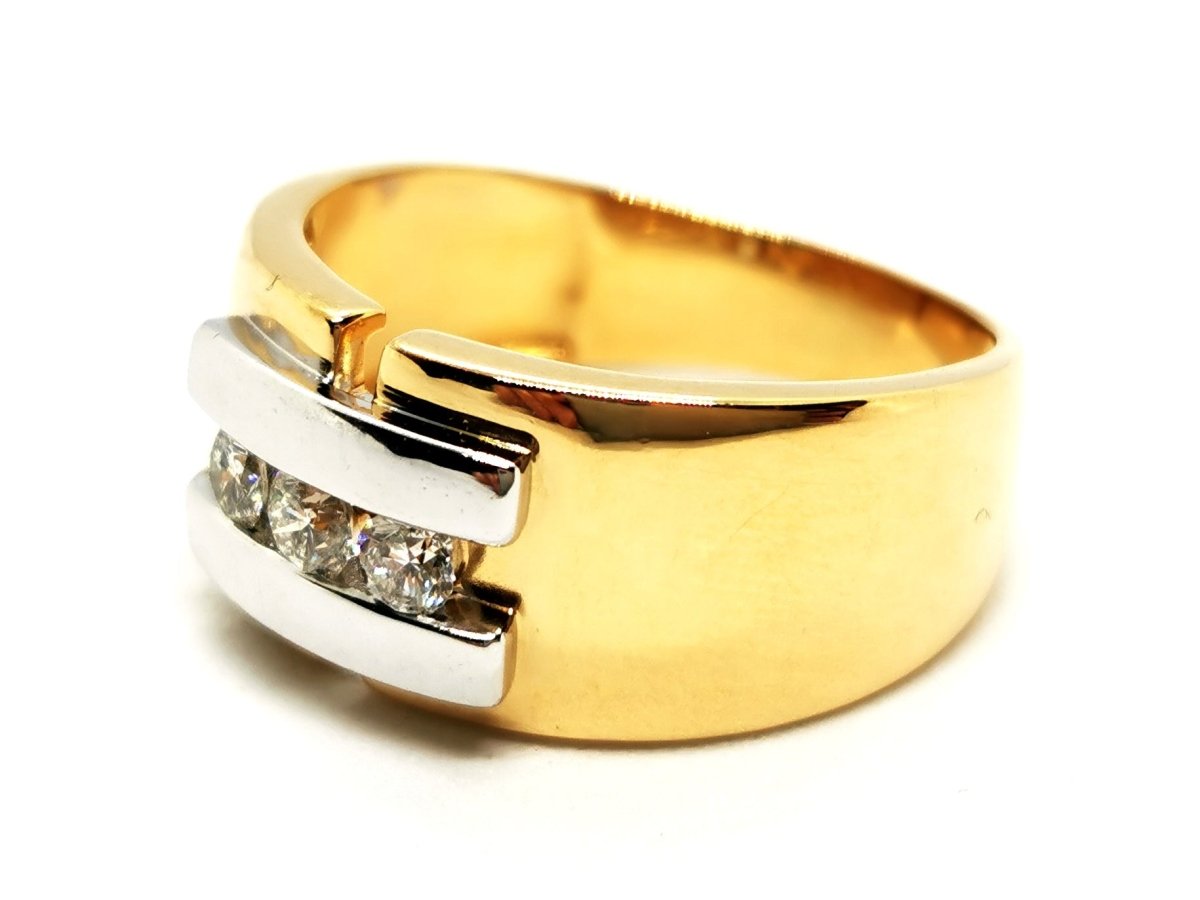 Bague Or jaune Diamant - Castafiore