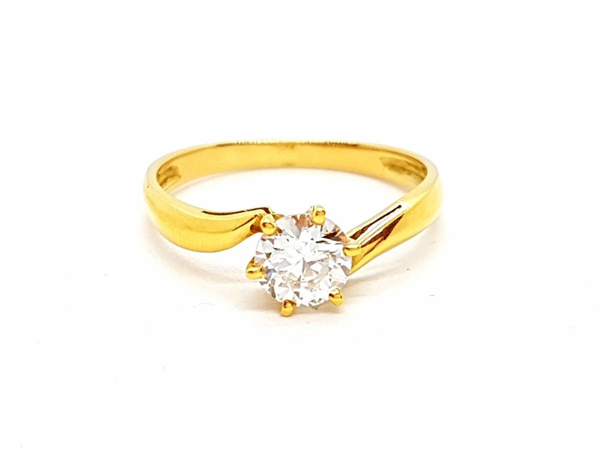 Bague Or jaune Diamant - Castafiore