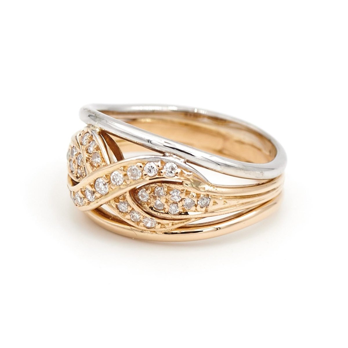 Bague Or jaune Diamant - Castafiore