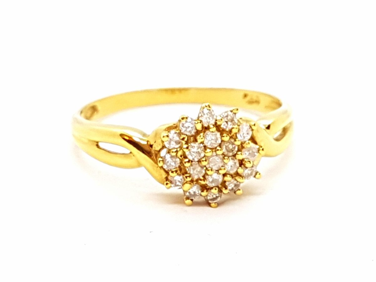 Bague Or jaune Diamant - Castafiore