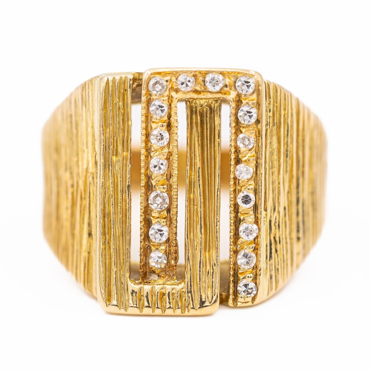 Bague Or jaune diamant - Castafiore