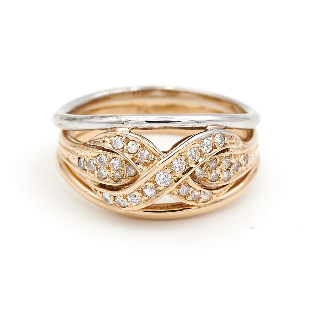 Bague Or jaune Diamant - Castafiore