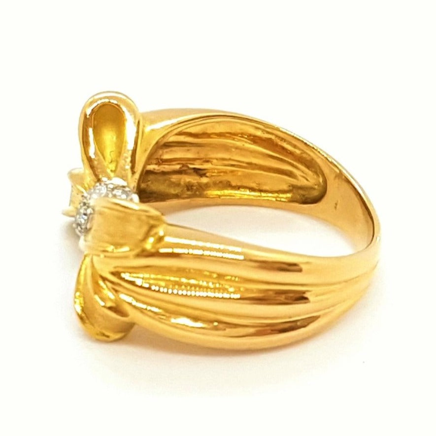 Bague Or jaune Diamant - Castafiore