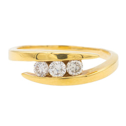 Bague Or jaune Diamant - Castafiore