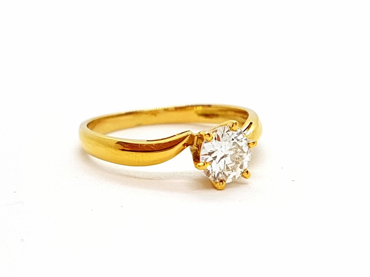 Bague Or jaune Diamant - Castafiore