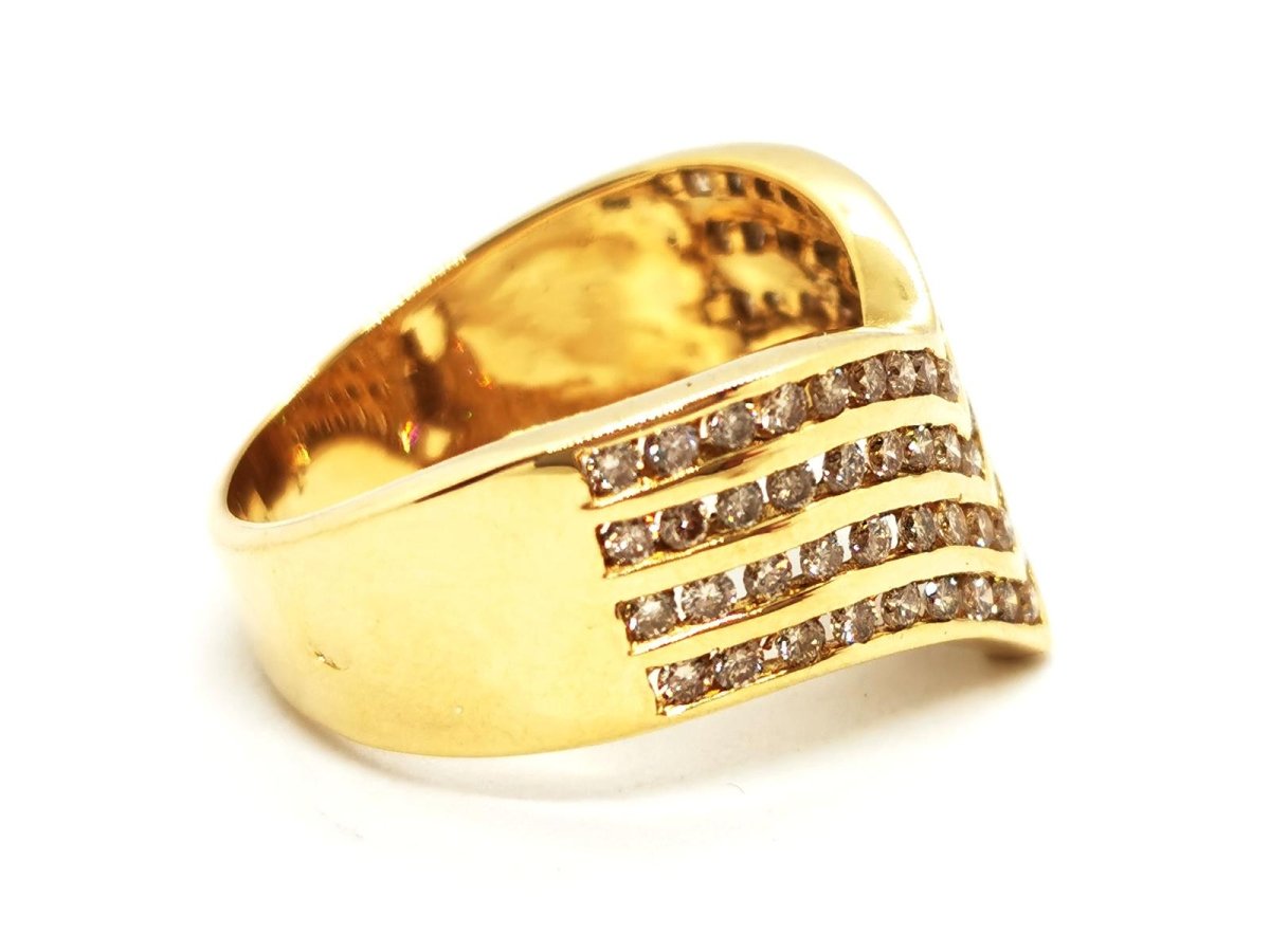 Bague Or jaune Diamant - Castafiore