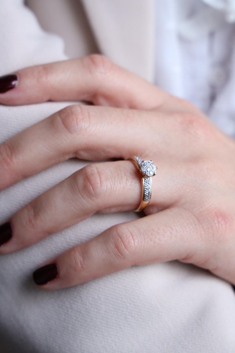 Bague Or jaune Diamant - Castafiore