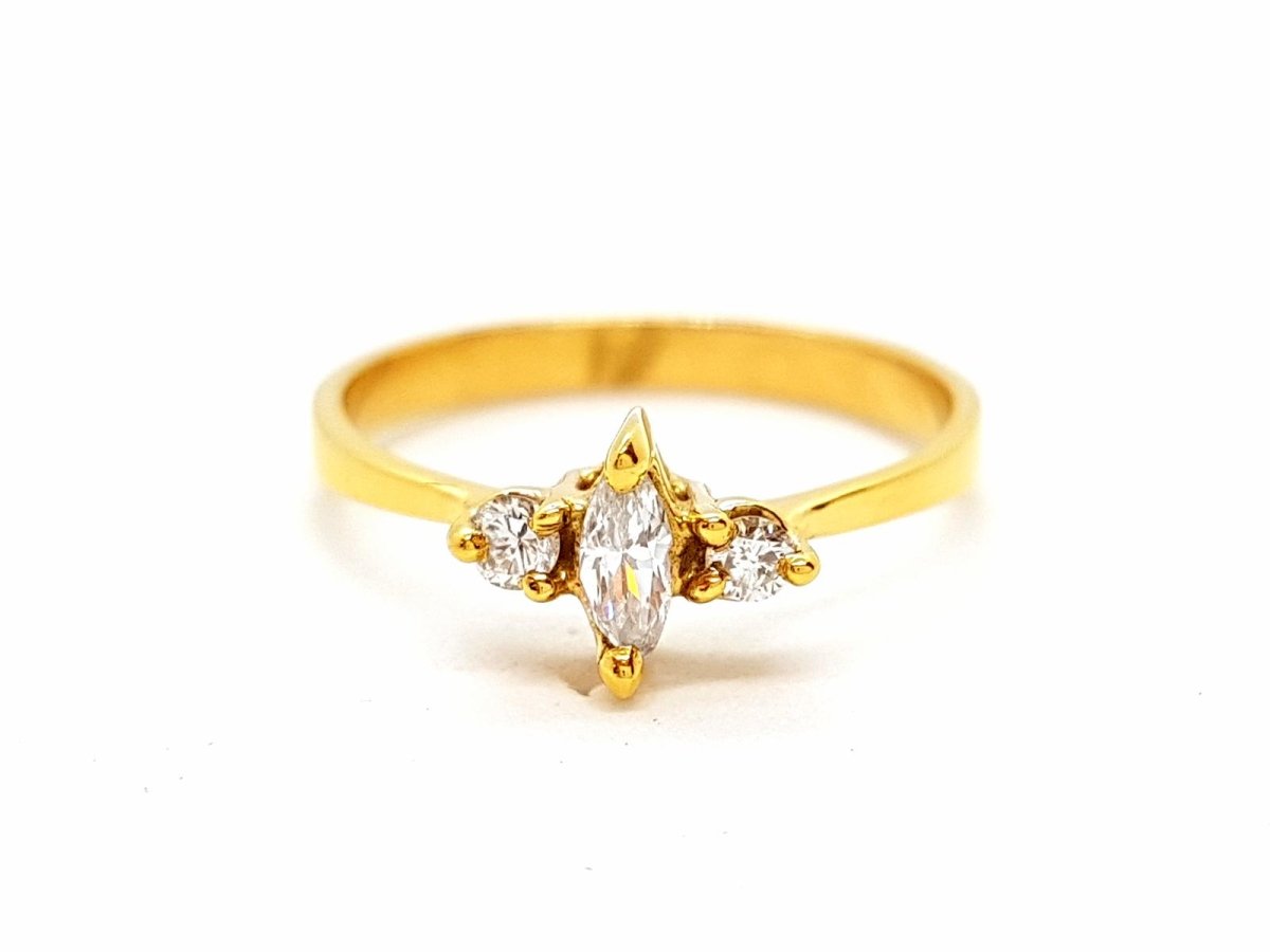 Bague Or jaune Diamant - Castafiore