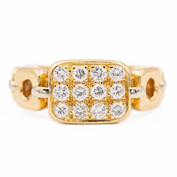 Bague Or jaune Diamant - Castafiore