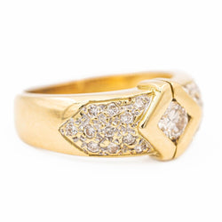 Bague Or jaune Diamant - Castafiore