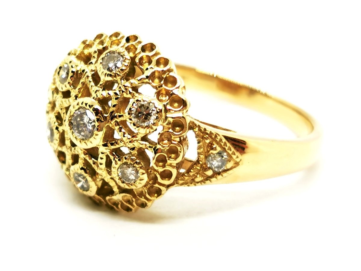 Bague Or jaune Diamant - Castafiore