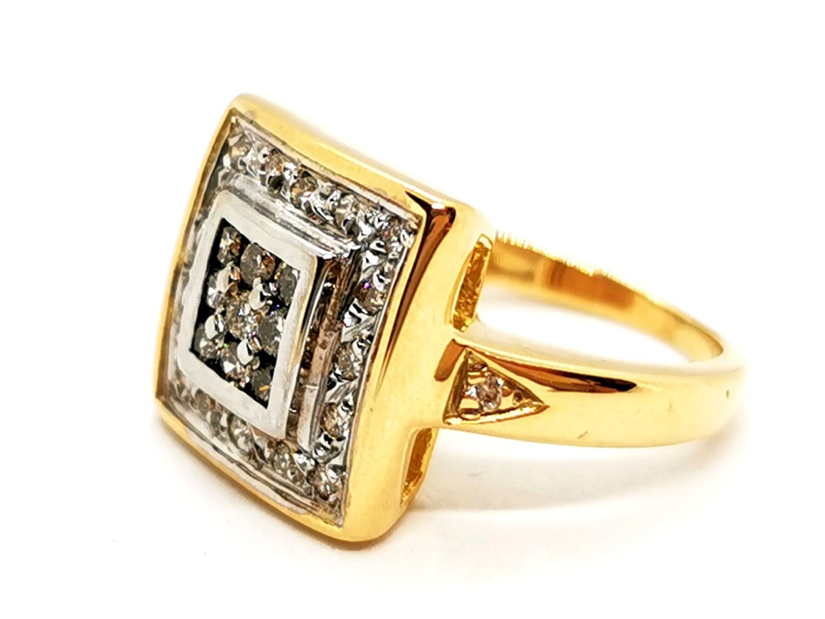 Bague Or jaune Diamant - Castafiore
