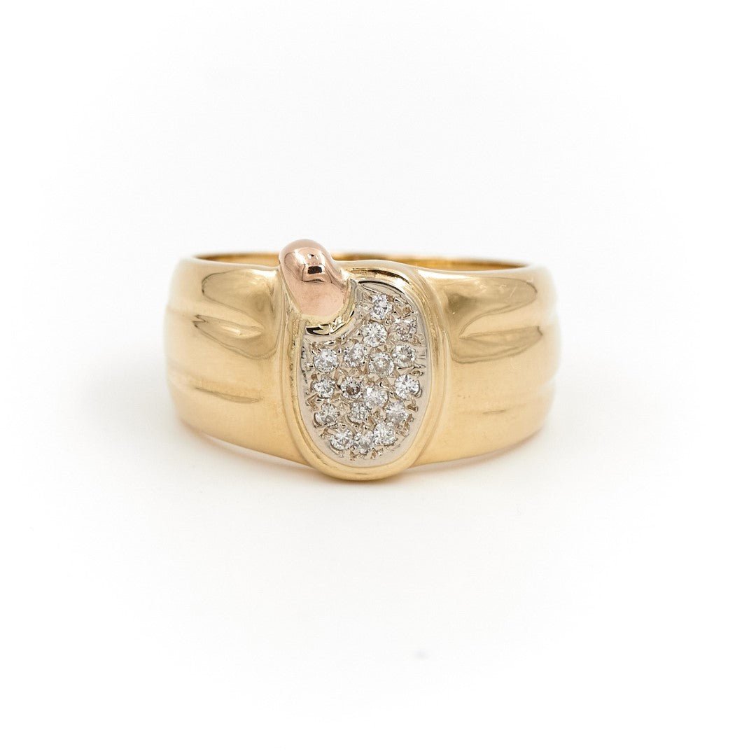 Bague Or jaune Diamant - Castafiore