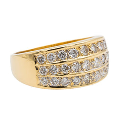 Bague Or jaune Diamant - Castafiore