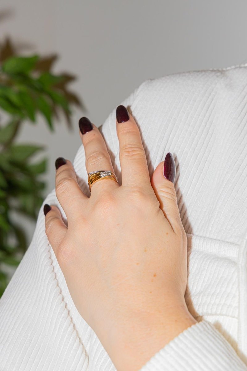 Bague Or jaune Diamant - Castafiore