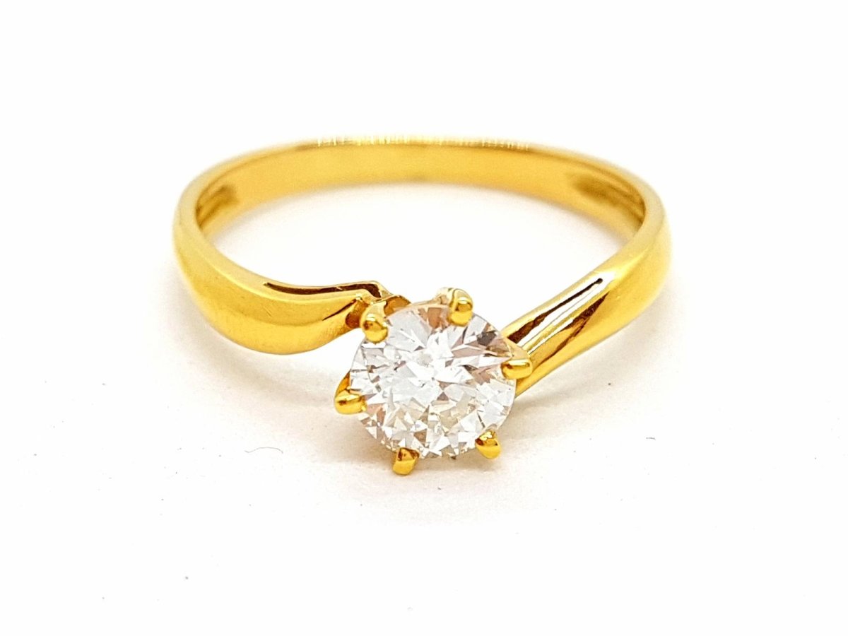 Bague Or jaune Diamant - Castafiore