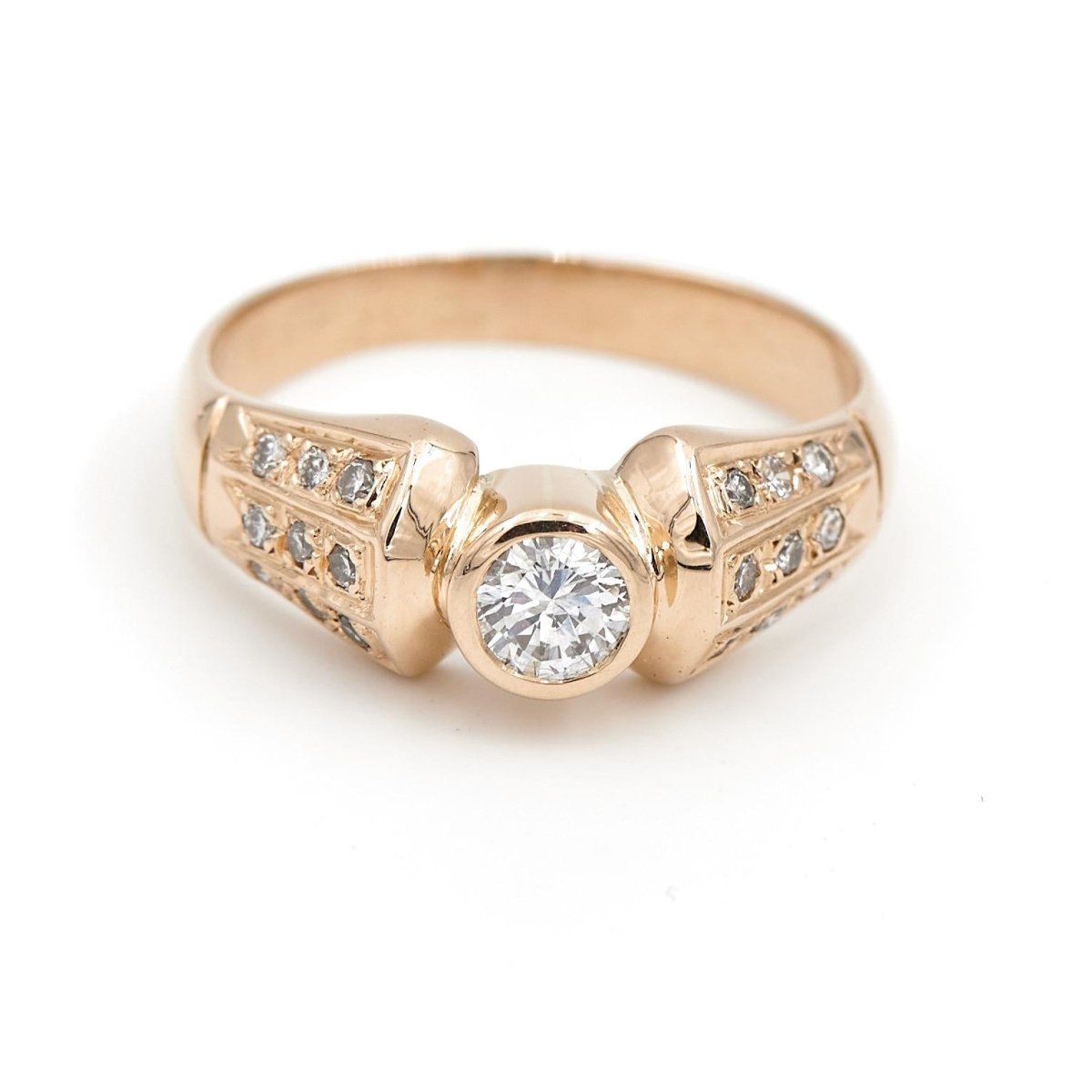 Bague Or jaune Diamant - Castafiore