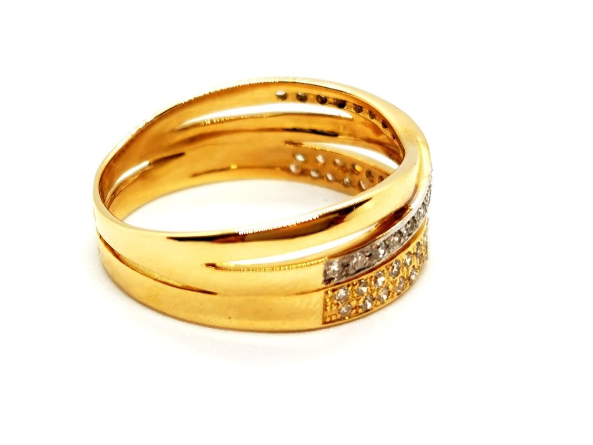 Bague Or jaune Diamant - Castafiore