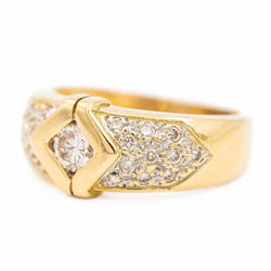 Bague Or jaune Diamant - Castafiore