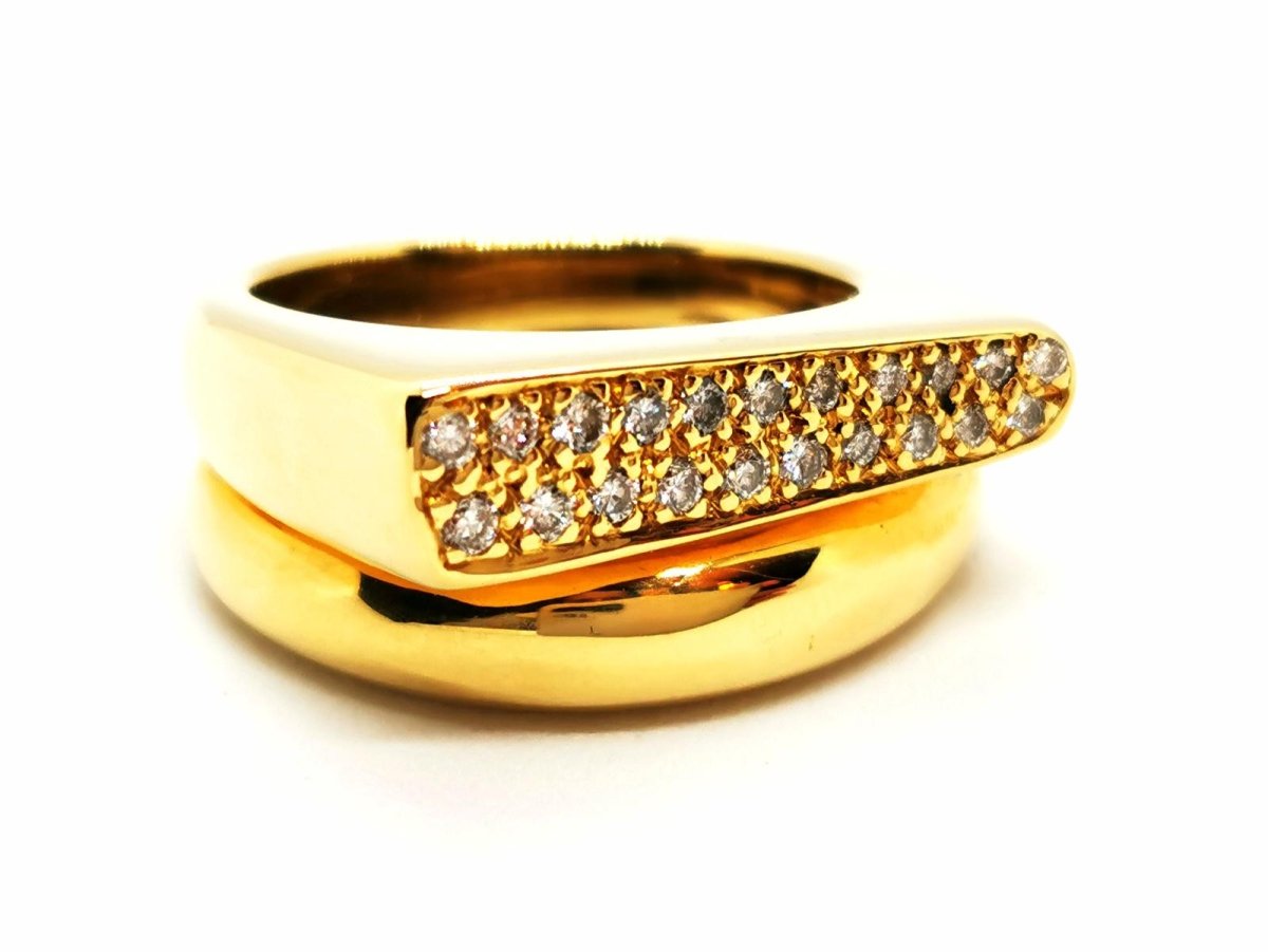 Bague Or jaune Diamant - Castafiore