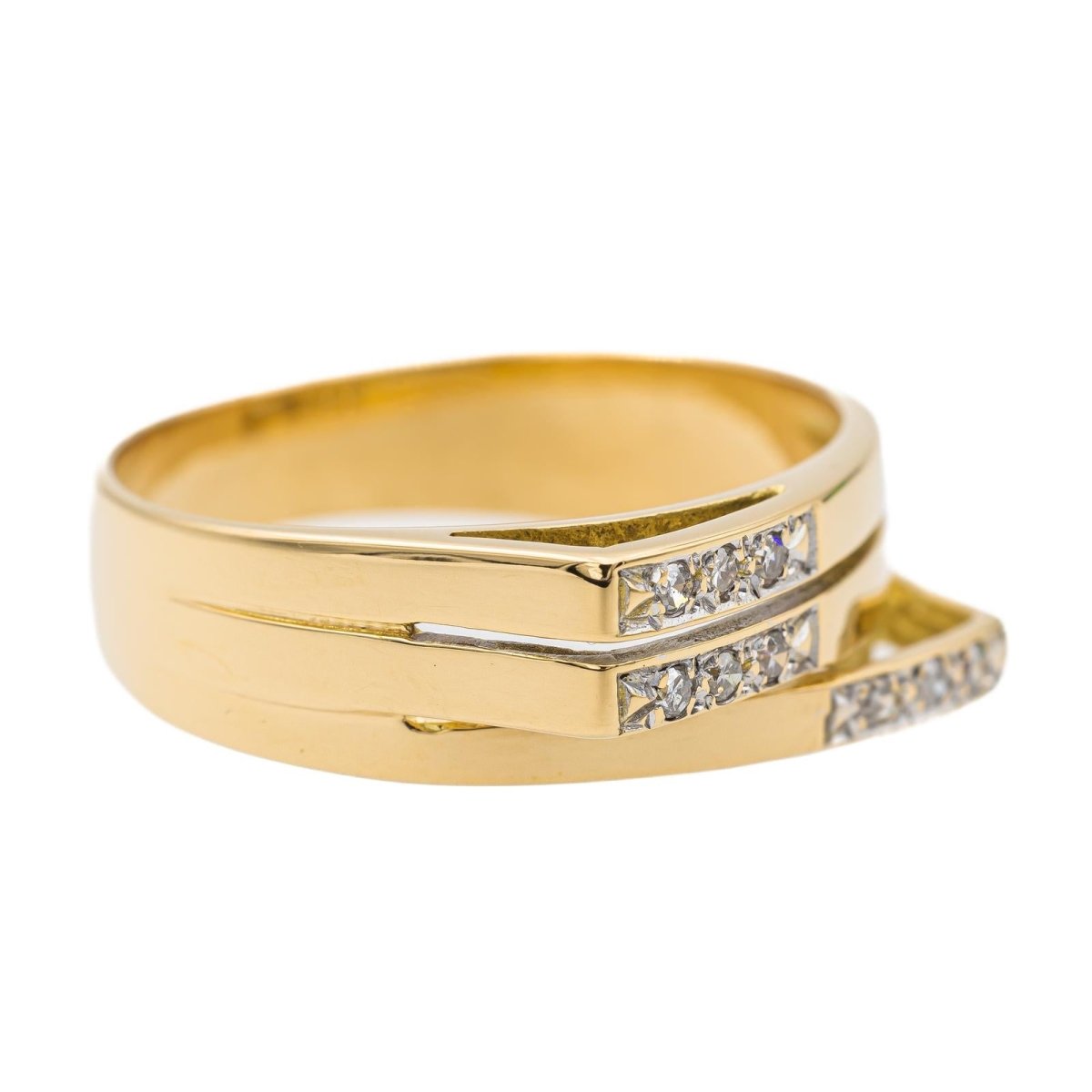 Bague Or jaune Diamant - Castafiore