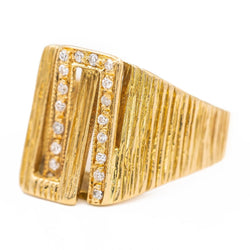 Bague Or jaune diamant - Castafiore