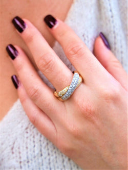 Bague Or jaune Diamant - Castafiore