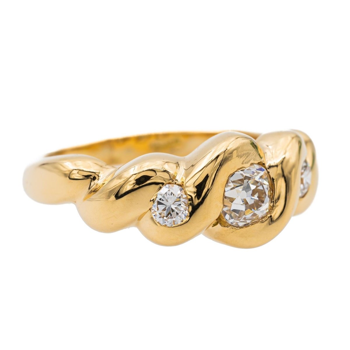Bague Or jaune Diamant - Castafiore