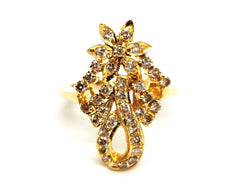 Bague Or jaune Diamant - Castafiore