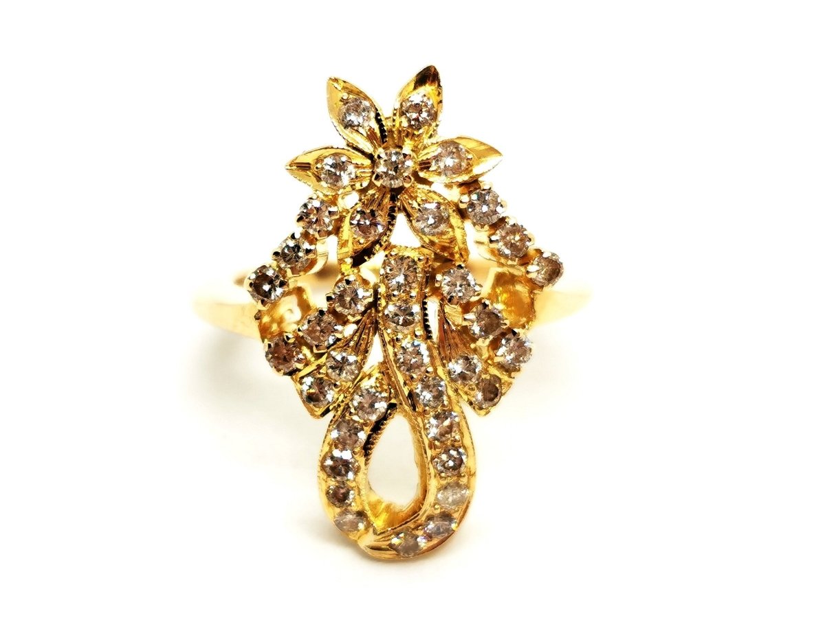Bague Or jaune Diamant - Castafiore