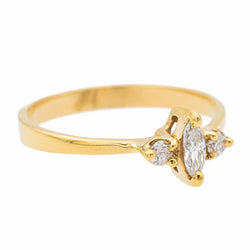 Bague Or jaune Diamant - Castafiore