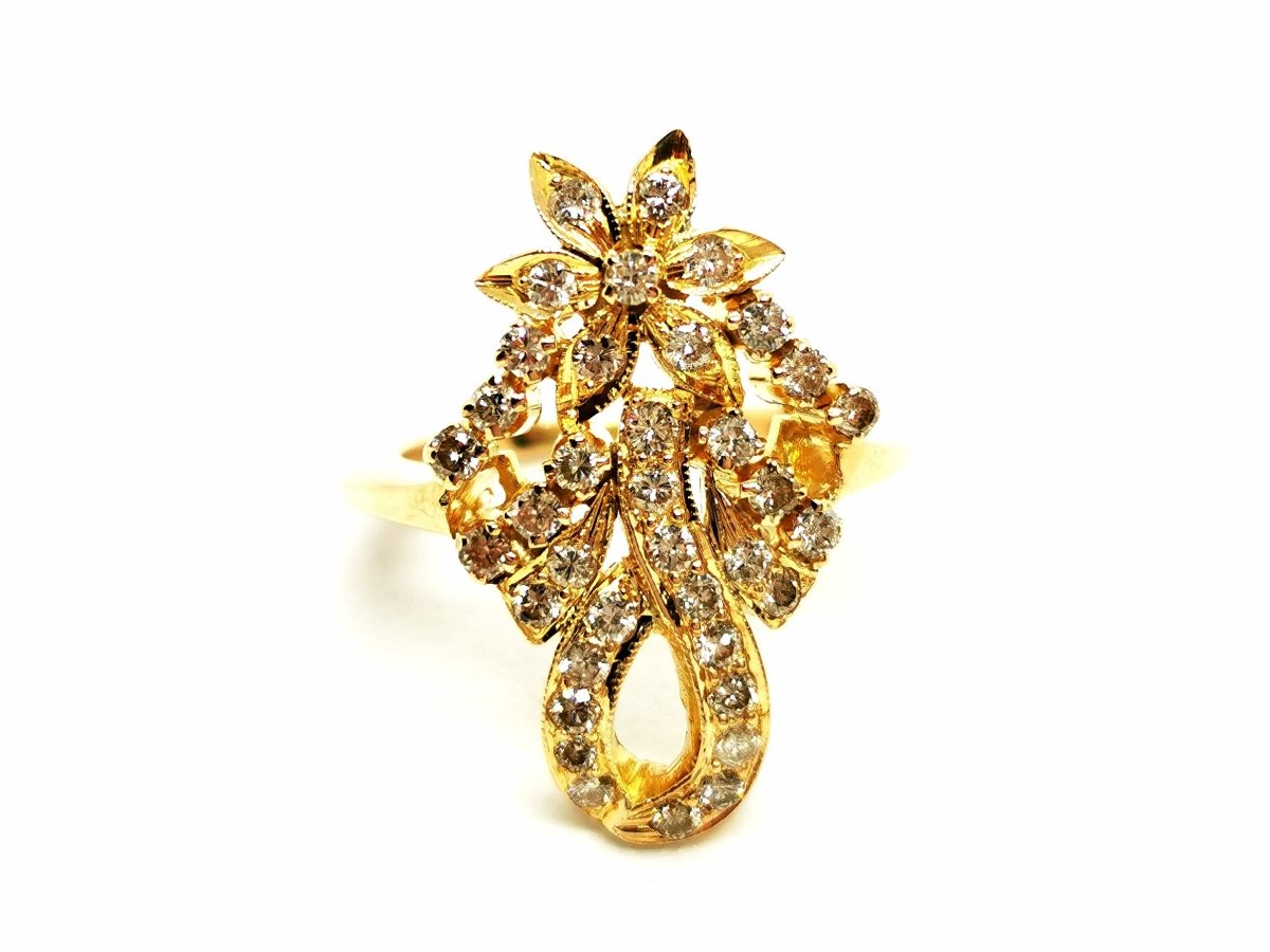 Bague Or jaune Diamant - Castafiore