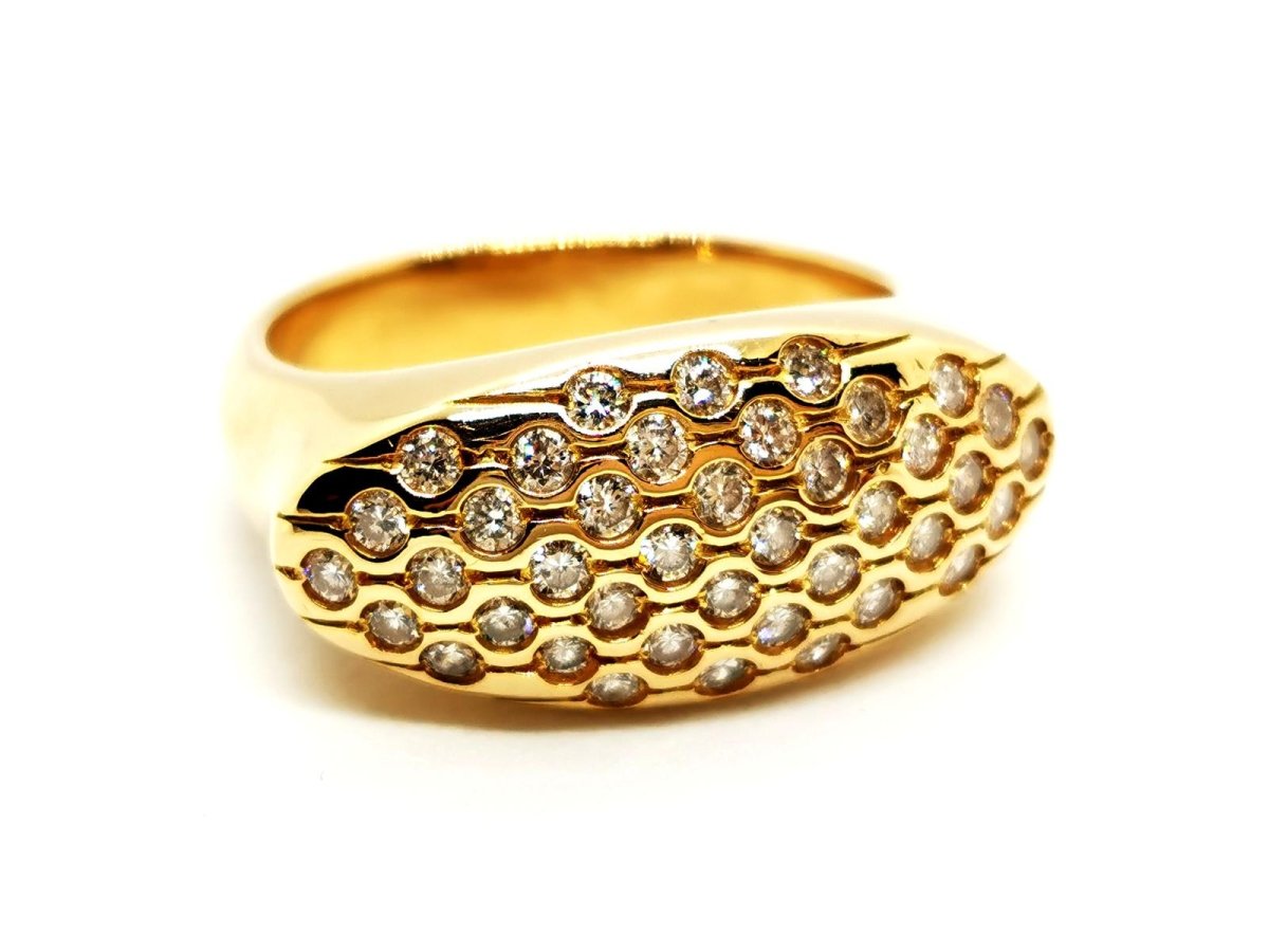 Bague Or jaune Diamant - Castafiore