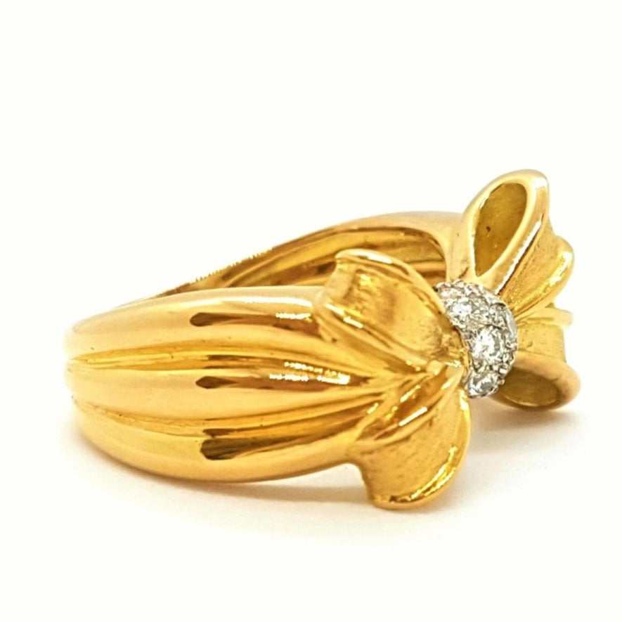 Bague Or jaune Diamant - Castafiore