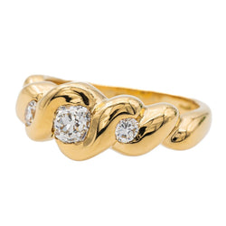 Bague Or jaune Diamant - Castafiore