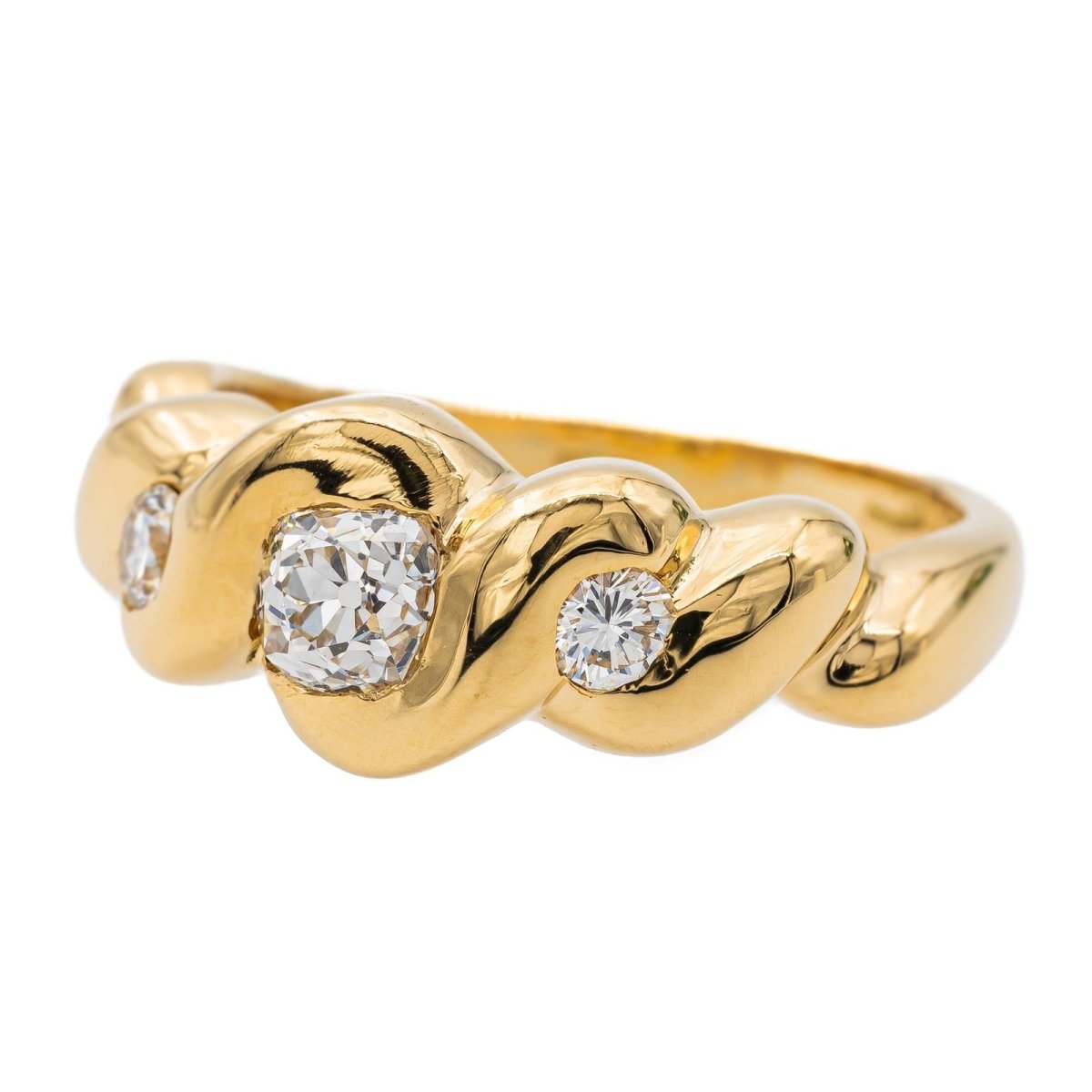 Bague Or jaune Diamant - Castafiore