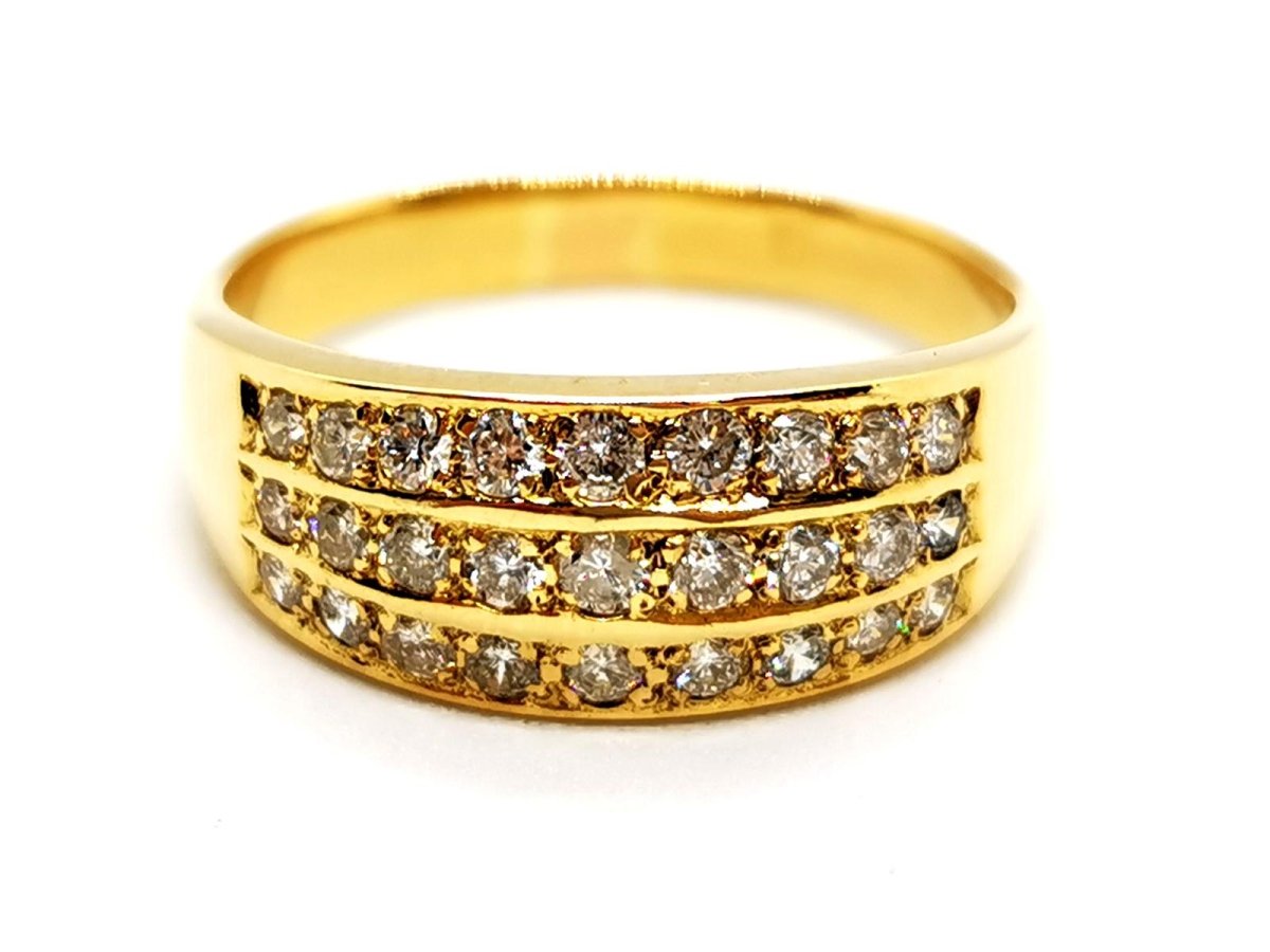 Bague Or jaune Diamant - Castafiore