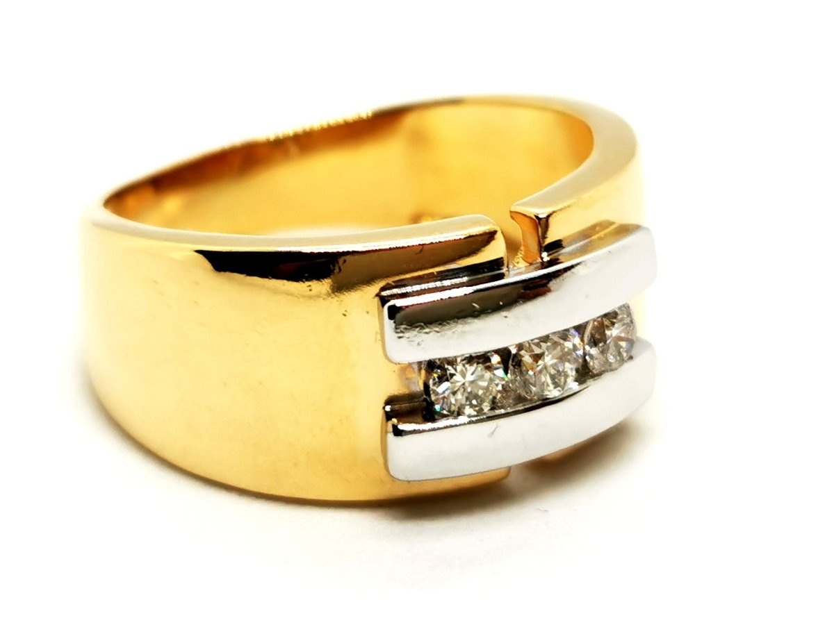 Bague Or jaune Diamant - Castafiore