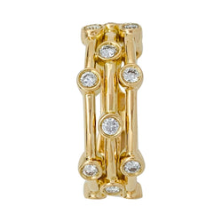 Bague or jaune diamants - Castafiore