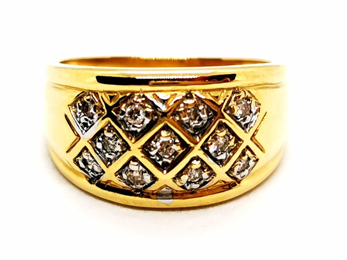 Bague Or jaune Diamants - Castafiore