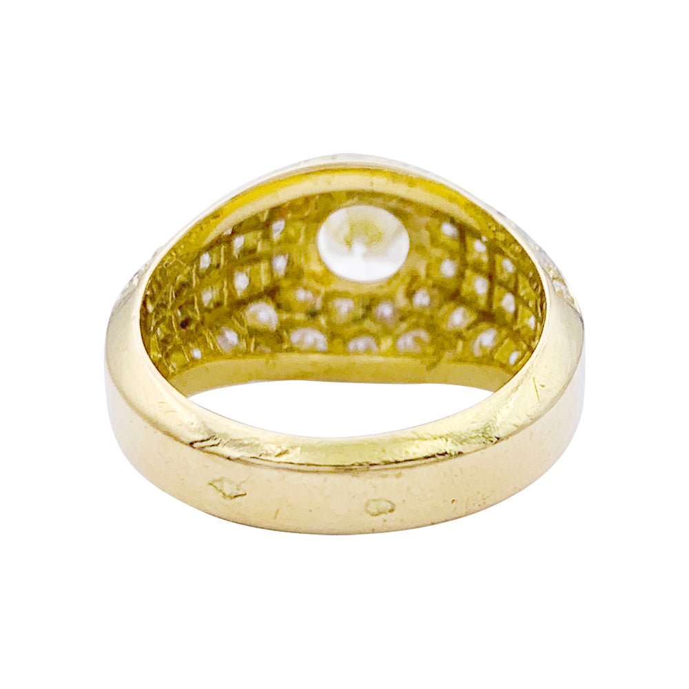 Bague or jaune, diamants. - Castafiore