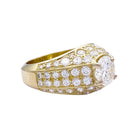 Bague or jaune, diamants. - Castafiore