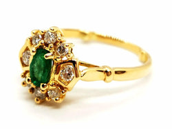 Bague Or jaune Emeraude - Castafiore