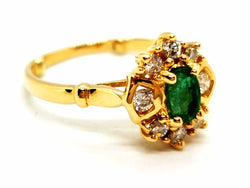 Bague Or jaune Emeraude - Castafiore