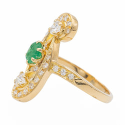Bague Or jaune Emeraude - Castafiore