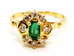 Bague Or jaune Emeraude - Castafiore