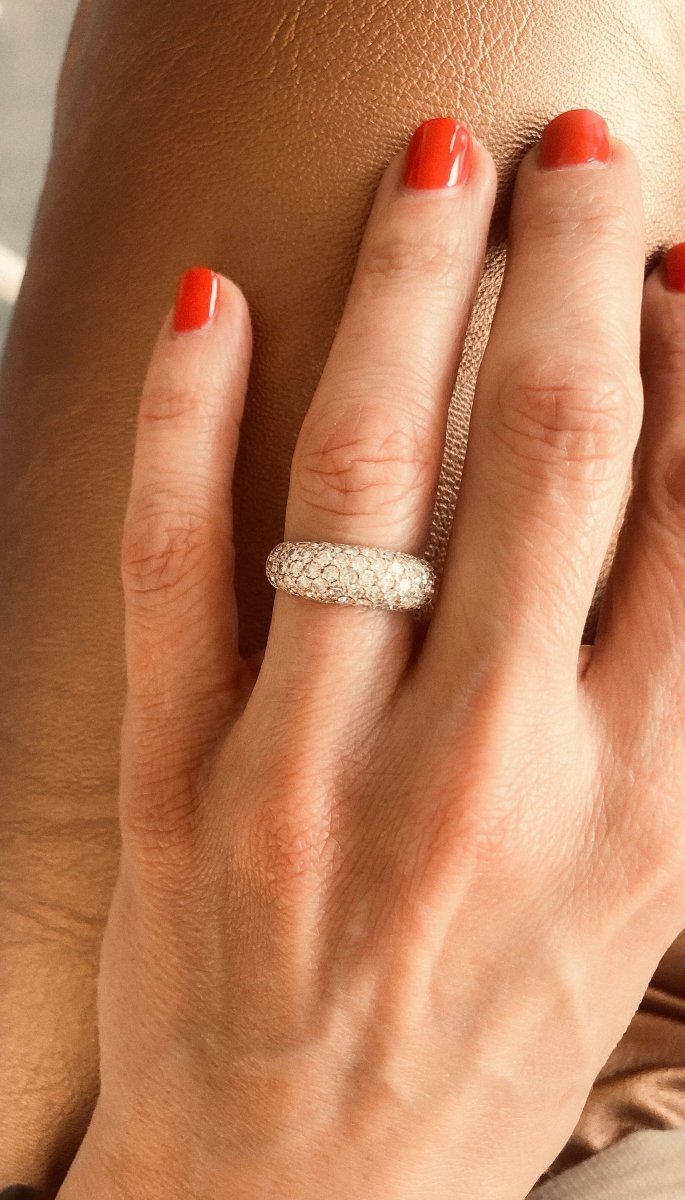 Bague or jaune et diamant - Castafiore